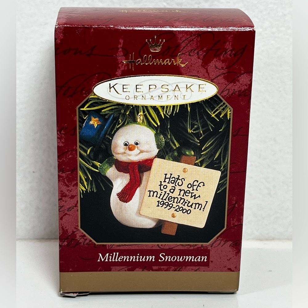 Millennium‎ Snowman 2000 Hallmark Keepsake Christmas Tree Ornament